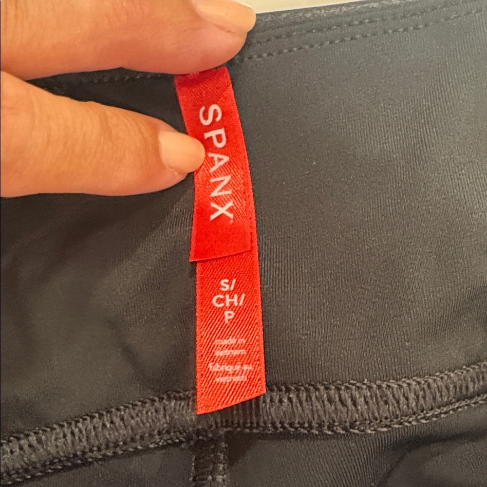 SPANX faux leather black leggings